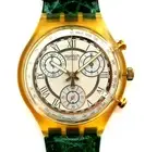 NEW Swatch Chrono Watch CLOCHER SCJ400 NOS 1995 New Battery WORKS!!
