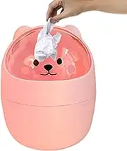 Small Desktop Trash Can | Beer Design Countertop Garbage Bucket - Adorable Multifunctional Decorative with Swing Lid Cute Desktop Trash Can for Bathroom, Coffee, Bedroom