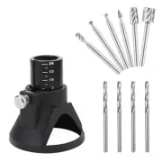 Large Window Wood Cutting Guide HSS Router With Drill Bits Set For Dremel A
