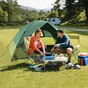 Costway2-person Camping Tent Lightweight Outdoor Tent with Removable Rain Fly-Green