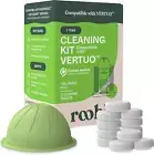 Cleaning Kit Compatible with Nespresso Vertuoline. Includes 1 Reusable Pod & 12