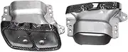 Compatible For Benz A-Class W176 W221 W222 CLA-class GLA-class Compatible For AMG 45 Square Mouth Exhaust Tip Stainless Steel Muffler(Carbon fiber)