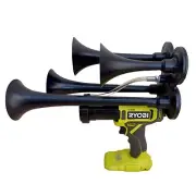 Ryobi Train Horn - Quad Trumpet - Compressor Driven Super Loud! 150db!