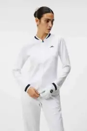 Free Shipping! Brand New 2024 J. Lindeberg Women's Leonor Mid Layer: White