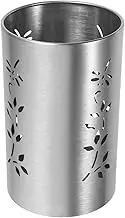 Vaguelly Utensil Holder Organizer Round Chopstick Storage Container for Kitchen Cutlery Holder for Spoons Forks Effortless Cleaning Spacious Design Stylish Dining Table Aesthetic