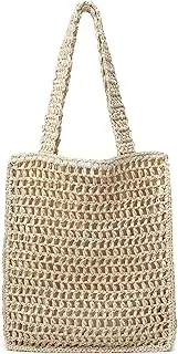 [Kiss Sea] Raffia Bag Cute Straw Summer Beach Tote Crossbody Bags for Women Wicker Rattan Basket Hobo