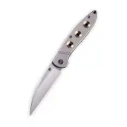 WE Knife Schism Frame Lock 908A Knife CPM S35VN Stainless Gray Golden Titanium