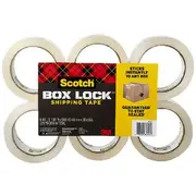 Scotch Box Lock Packaging Tape 48mmx50m 6 Pack
