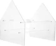CORHAD Vinyl Record Display Rack Acrylic Cd Storage Book and Magazine Organizer Desk File Holder