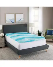 GeoPEDIC 3in Cooling Gel Swirl Memory Foam Topper