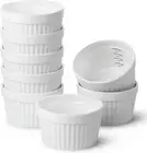 BTaT- Ramekins, 8 oz, Set of 8, Ramekins for Baking, Ramekin with White