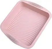 GXHUANG 10" Rectangle Nostick Silicone Cake Pan Baking Plate Pans Bake Tray Mold - Green