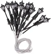 Hellery 20pcs Model Miniature Street Lights N Scale LEDs Garden Lights 1:150, 65mm