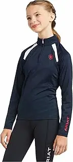 [ARIAT] Unisex Kid's YTH Sunstopper 2.0 1/4 Zip Bslyr Team