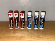 ChapStick Strawberry & 8-hour Moisturizer Skin Protectant Lip Balm Set 6 Tubes