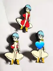 Lewd Anime Dragon Ball Bulma Fantasy Pins Mixed Variant Set New VHTF