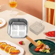 Mini Deep Fryer Pot 2500ml Frying Pan with Basket for Stews Dumpling Chicken