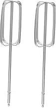 Ciieeo 2Pcs Stainless Mixer Attachments Electric Egg Beater Whisks for Efficient Mixing Compatible with Electric Drills for Baking and Dough