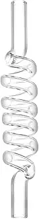 BMTick Spiral Glass Mouthpiece, 130 mm, Made of Colourless, Pure Glass for WOLKENKRAFT FX Mini Vaporizer, Pack of 1