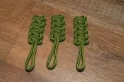 paracord zipper pull - mind bender yellow