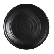 Yanco China BP-1006 Black Pearl Asian Style Melamine 6" dia. Round Plate - 4 Doz