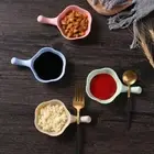 Mini Wheat Straw Seasoning Bowl Vinegar Seasoning Solid Soybean Dish PlaZK