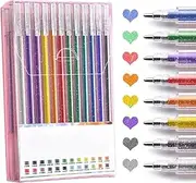BEANPRECOY Glitter Gel Pens Metallic Gel Colouring Pens for Adults Pack Gel Pen Set with Glitter Metallic Neon Pastel Swirl Colours Gel Pens for Kids and Adult Colouring Books Doodling Drawing
