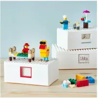 在飛比找蝦皮購物優惠-IKEA X LEGO BYGGLEK積木遊戲盒 玩具收納盒
