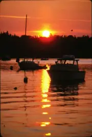 KODACHROME COLOR SLIDE - 1980 BOOTHBAY HARBOR, MAINE - ONE OF A KIND