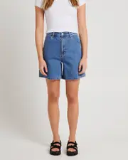 Super Mirage Denim Shorts Evie