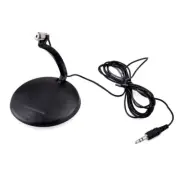 3.5mm Desktop Clip Microphone for PC Laptop Notebook Skype Voice Record Mic BK