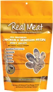 [RMC00815] REAL MEAT Treats Chicken/Venison 12oz,1 Pack of 1 Piece