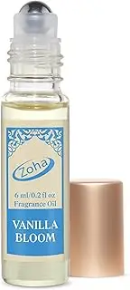 [Zoha] Vanilla Bloom Oil Perfume for Women & Men, Roll On Perfume Oil and Vanilla Perfume Spray, Alcohol Free Skin Moisturizing Vanilla Oil Perfume
