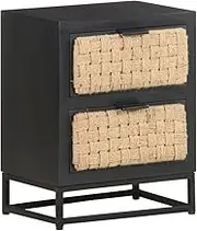 Bedroom Table Bedside Cabinet 40x30x50 cm Solid Mango Wood
