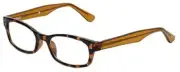 Corinne McCormack Designer Reading Glasses Channing in Amber-Tortoise +1.00
