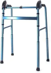 Rollator Up and Down Stairs Walkers for Seniors Automatic Height Adjustment Aluminum Alloy Lightweight and Foldable for Elderly Disabled