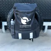 Caravan RV Spare Wheel Bin & Accessory Bag 60L 4x4 Recovery Tote Snatch Rear