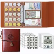 Coin Collection Book Holder for Collectors, 200 Pockets Coin Collecting Album...