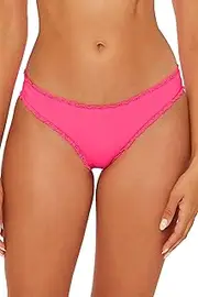 [BECCA] Women's Frills Hipster Bikini Bottom, Cheeky Coverage, Swimwear Separates