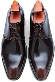 [Generic] AA Handmade Whole Cut Men's Full Grain Lined Leather Lace Up Dress Shoes, Formal Occasions and Business Wear