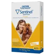 Sentinel(TM) Spectrum Fleas, Heartworm & Worms for Dogs 11 - 22kg - 6 Pack