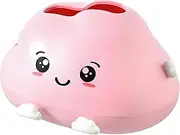 Moorfowl Cute Cloud Tissue Box Cover Cartoon Facial Tissue Box Holder on Bathroom Vanity, Countertop, Bedroom Dresser, Night Stand, Office, Car (Pink)