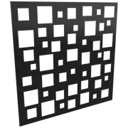 ProtectorAl 300-1200w x 300-1200h Gloss Black/Satin Black Squares Unframed Composite Deco Panel