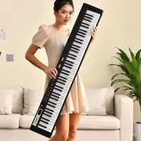 在飛比找蝦皮商城精選優惠-初學者電鋼琴 88鍵 鋼琴 88鍵盤便攜式 智能數位鋼琴 6