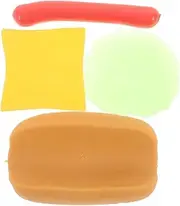 Kisangel Real Hot Dog Squeeze Toy Soft Squishy Decompression Toys for Boys and Girls Adults Tricky Puzzle Game Artificial Bread Simulation