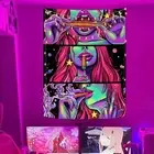 Yeoiat Trippy Tapestry Cool Tapestry Wall Hanging Anime tapestry Trippy