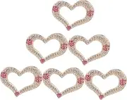 PLAFOPE Crafting Clothes Decors by Heart ES Alloy Decors Rhinestone Patches for DIY Fashion Accessories