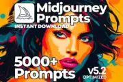 5001 Midjourney Prompts Collection | AI Art Instant Download | Copy + Paste