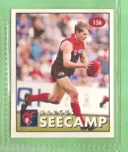 1996 AFL SELECT STICKER #156 MARCUS SEECAMP, MELBOURNE DEMONS