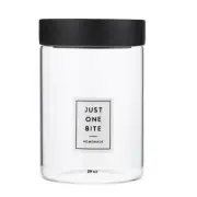 Storage Container Glass Pantry Canister 29 Oz, 850ml, Just One Bite - Pack of 2
